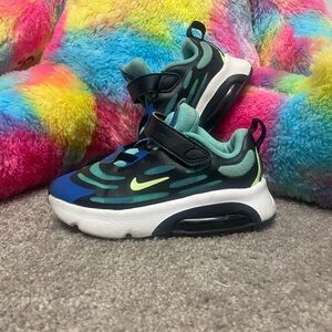 Vibrant Kids Sneakers with Blue and Green Design